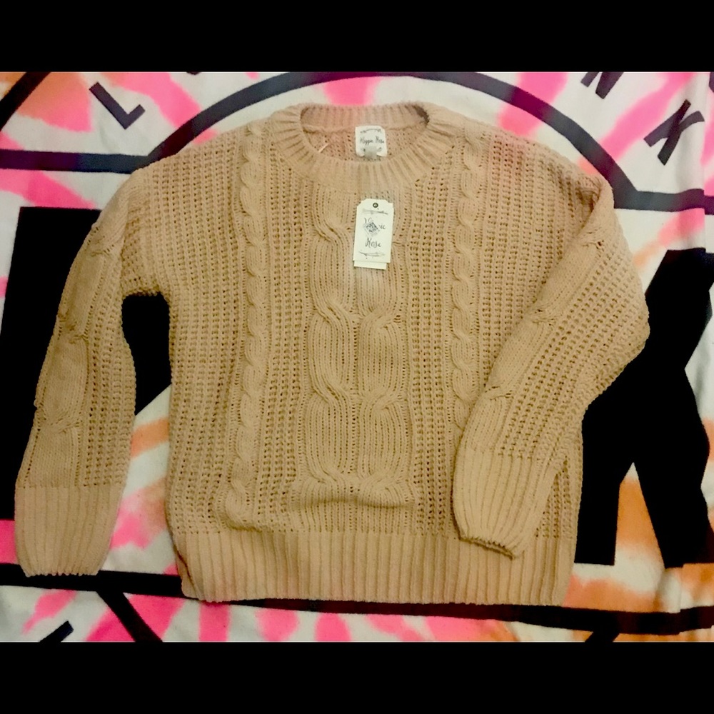 Macy’s Yarn/cotton Women’s Sweatshirt (Pale blush)